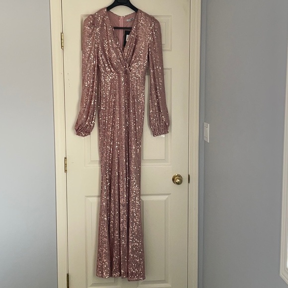 COPY - Fashion Nova Money Shot Sequin Maxi Dress Mauve L - Picture 5 of 16